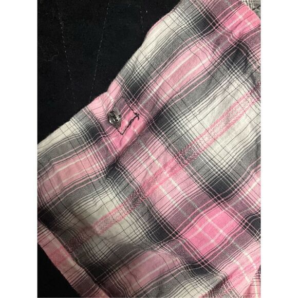 Harley Davidson size Medium pink plaid button top - Picture 7 of 12